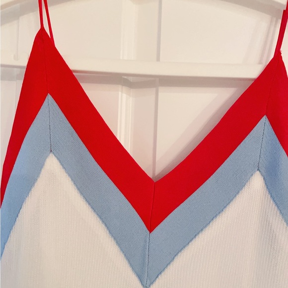 Sandro white V neck knitted dress-S - Picture 4 of 4